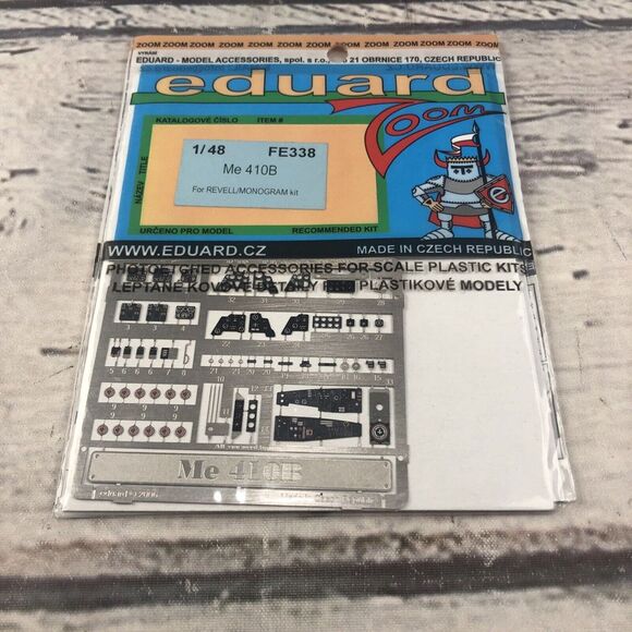 EDUFE338 1:48 Eduard Color Zoom PE - Me410B Me 410B (REV kit)‎ #FE338 New Sealed - Picture 1 of 7